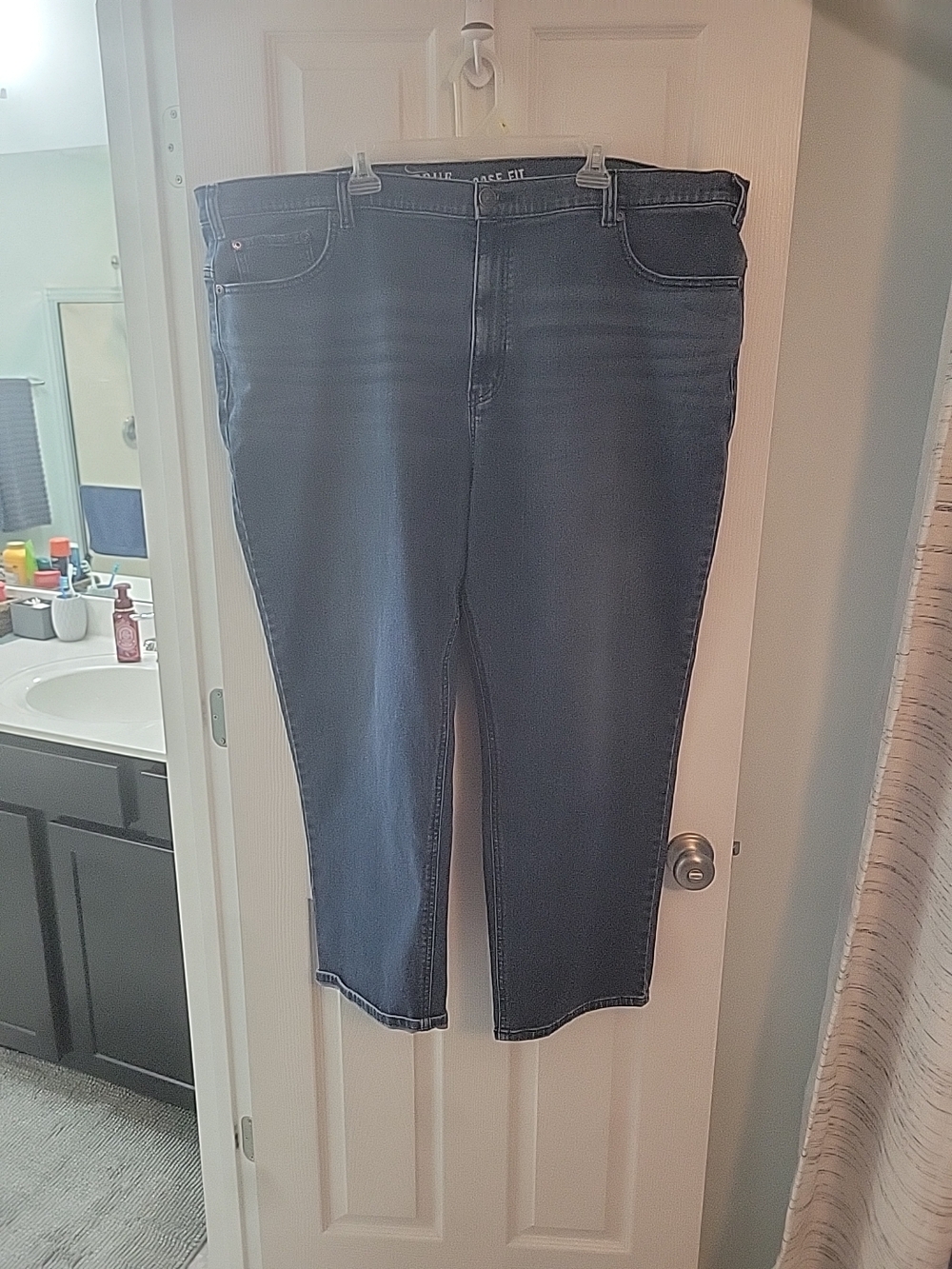 DXL True Nation Relaxed Fit Men's Dark Blue Jeans - Classic Comfort
